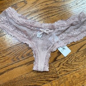 Eberjey Lace Boythong in Pink Clay. NWT. Size Medium